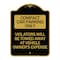 Signmission Compact Car Parking Violators Towed Away Vehicle Owners Expense Alum, 24" L, 18" H, BG-1824-24250 A-DES-BG-1824-24250 - alternate 1